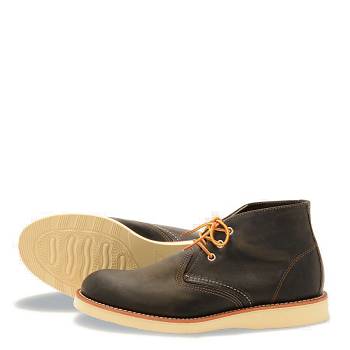 Red Wing Férfi Heritage Work Chukka Bakancs Sötét Szürke